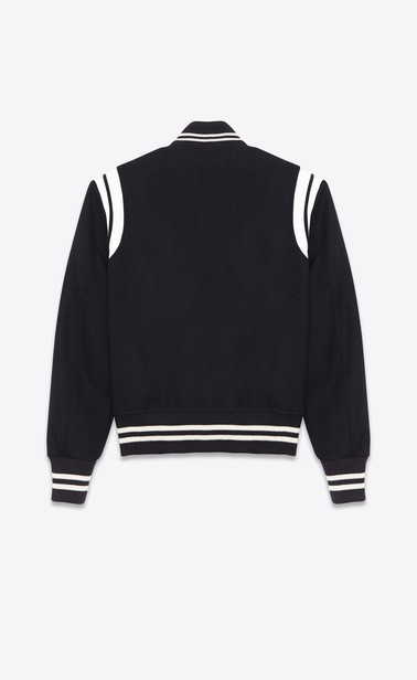 saint laurent teddy jacket in wool